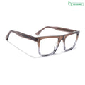 Voyage Glaze Brown Wayfarer Eyeglasses for Men & Women (FPK26017FMG8141)