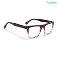 Voyage Glaze Red Wayfarer Eyeglasses for Men & Women (FPK26017FMG8142)