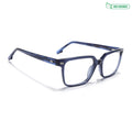 Voyage Glaze Blue Wayfarer Eyeglasses for Men & Women (FPK26018FMG8091)