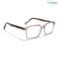 Voyage Glaze Brown Wayfarer Eyeglasses for Men & Women (FPK26019FMG8117)