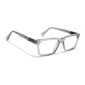 Voyage Glaze Grey Rectangle Acetate Eyeglasses for Men & Women (FPK26020FMG8681)