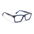 Voyage Glaze Blue Rectangle Acetate Eyeglasses for Men & Women (FPK26020FMG8684)