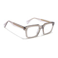 Voyage Glaze Brown Square Acetate Eyeglasses for Men & Women (FPK26021FMG8662)