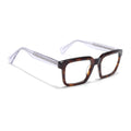 Voyage Glaze Demi Brown Square Acetate Eyeglasses for Men & Women (FPK26021FMG8663)
