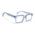 Voyage Glaze Blue Square Acetate Eyeglasses for Men & Women (FPK26021FMG8664)