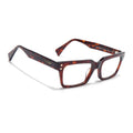 Voyage Glaze Demi Brown Rectangle Acetate Eyeglasses for Men & Women (FPK26022FMG8652)