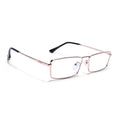 Voyage Rose Gold Rectangle Eyeglasses for Men & Women (G025FMG8078)