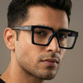 Voyage Verso Matt Black Wayfarer Eyeglasses for Men & Women (8774MG5165-C3)