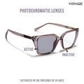 Voyage Glam Light Brown Cateye Photochromic lens Eyeglasses for Women (95005FMG7815)