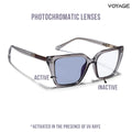 Voyage Glam Grey Cateye Photochromic lens Eyeglasses for Women (95005FMG7812)