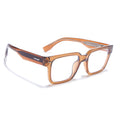 Obsidian | Voyage Brown Rectangle Eyeglasses for Men & Women (K027FMG8029)
