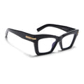 Voyage Black Cateye Eyeglasses for Women (K048FMG8990)