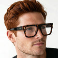 Obsidian | Voyage Demi Brown Wayfarer Eyeglasses for Men & Women (K051FMG8064)