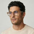Obsidian | Voyage Light Brown Wayfarer Eyeglasses for Men & Women (KG2529FMG8044)