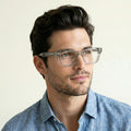 Obsidian | Voyage Grey Wayfarer Eyeglasses for Men & Women (KG2529FMG8045)
