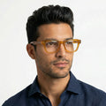 Obsidian | Voyage Orange Wayfarer Eyeglasses for Men & Women (KG2529FMG8046)