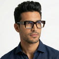 Obsidian | Voyage Demi Brown Rectangle Eyeglasses for Men & Women (KG2540FMG8003)