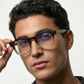 Obsidian | Voyage Brown Wayfarer Eyeglasses for Men & Women (KG2560FMG8070)