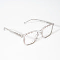 EyeJack Vortex Transparent Brown Rectangle Eyeglasses for Men & Women (SL001CL05-C2)