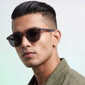 Matira | Brown Round Polarized Sunglasses | PMG7411