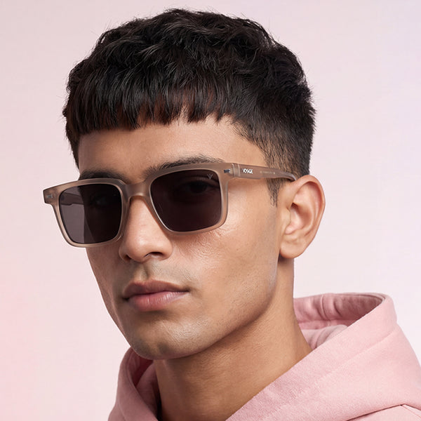 Matira | Brown Square Polarized Sunglasses | PMG7418