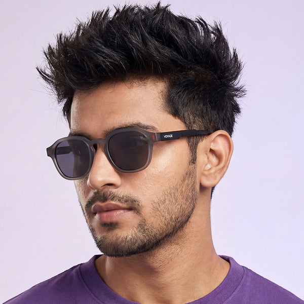 Matira | Grey Wayfarer Polarized Sunglasses | PMG7424