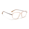 Eyejack Domino Matt Brown Square Eyeglasses for Men & Women (TR1004FCL1668-C11)