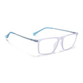 Eyejack Domino Light Purple Rectangle Eyeglasses for Men & Women (TR1006FCL1694-C9)