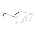 Eyejack Domino Matt Transparent Square Eyeglasses for Men & Women (TR1007FCL1703-C4)