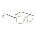 Eyejack Domino Transparent Rectangle Eyeglasses for Men & Women (TR1008FCL1716-C3)