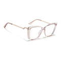 Voyage Glam Light Brown Cateye Eyeglasses for Women (TR5046MG4012-C3)