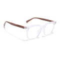 Voyage Clear Square Eyeglasses for Men & Women (TR75239MG3859-C3)