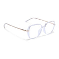 Voyage Glam Transparent Square Eyeglasses for Men & Women (TR8292MG4864-C4)