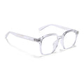 Voyage Air Transparent Square Eyeglasses for Men & Women (TR8588MG4869-C4)