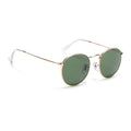 Malana | Olive Round Sunglasses | Golden Frame - MG7563
