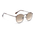 Malana | Brown & Clear Round Sunglasses | Brown Frame - MG7564