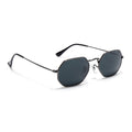 Malana | Black Hexagonal Sunglasses | Grey Frame - MG7565
