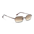 Malana | Brown & Clear Hexagonal Sunglasses | Brown Frame - MG7636