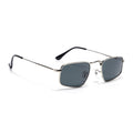 Malana | Black Rectangle Sunglasses | Silver Frame - MG7554