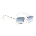 Malana | Grey & Clear Rectangle Sunglasses | Golden Frame - MG7556