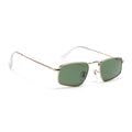 Malana | Olive Rectangle Sunglasses | Golden Frame - MG7557
