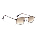 Malana | Brown & Clear Rectangle Sunglasses| Brown Frame - MG7558
