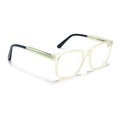 Voyage Transparent Yellow Square Eyeglasses for Men & Women (V42003MG4782-C4)