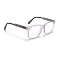 Voyage Transparent Purple Square Eyeglasses for Men & Women (V42003MG4784-C6)