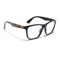 Voyage Shine Black Square Eyeglasses for Men & Women (V4349MG4808)