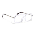Voyage Apex Transparent Wayfarer Eyeglasses for Men & Women (V62003MG5357-C4)
