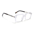 Voyage Apex Transparent Square Eyeglasses for Men & Women (V62004MG5363-C4)