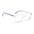 Voyage Apex Transparent Square Eyeglasses for Women (V62006MG5375-C4)