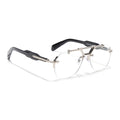 Hawk II Aviator Eyeglasses for Men & Women (Clear Lens | Silver Frame - FMG9145)