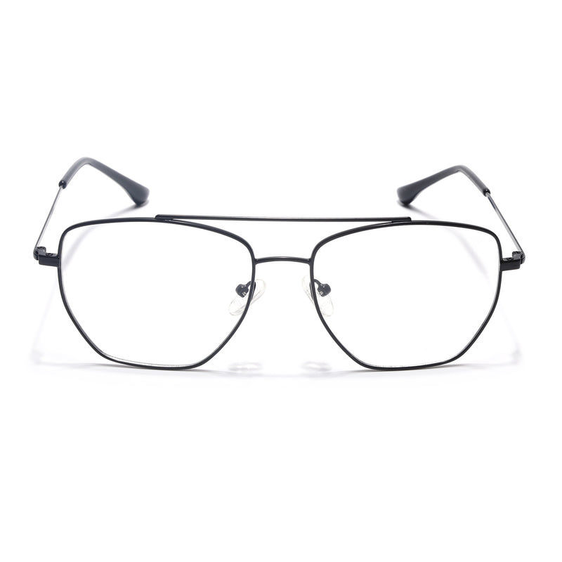 Voyage Metal Master Matt Black Wayfarer Eyeglasses for Men & Women (VG002MG5014-C1)